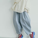 ★入荷済み★BASIC★ns-621-005 nunuforme ヌヌフォルム オックスポインテッドパンツ Bluegray