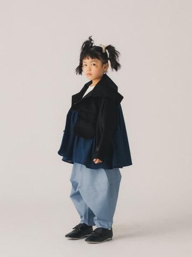 ★入荷済み★BASIC★ns-621-005 nunuforme ヌヌフォルム オックスポインテッドパンツ Bluegray