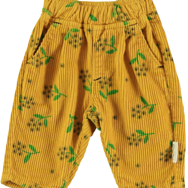 ★40%OFF★2024AW★piupiuchick ピウピウチック tousers yellow mustard w/flowers allover  UN2402