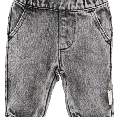 ★40%OFF★2024AW★piupiuchick ピウピウチック baby trousers washed black denim BB2410A