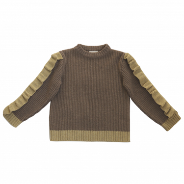 ★40%OFF★2024AW★Kalinka Kids カリンカキッズ Josephine Sweater Teddybear / Vanilla