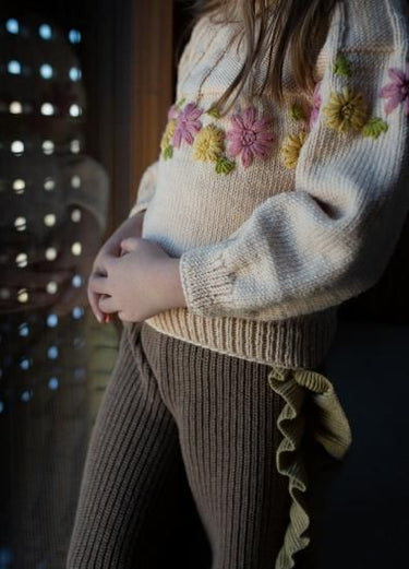 ★40%OFF★2024AW★Kalinka Kids カリンカキッズ Josephine Pants Teddybear / Vanilla