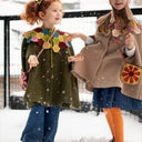 ★40%OFF★2024AW★Kalinka Kids カリンカキッズ Evelyn Poncho Emerald