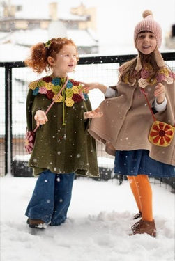 ★40%OFF★2024AW★Kalinka Kids カリンカキッズ Margarita Bag Chestnut / Blush