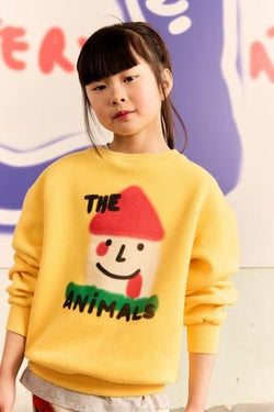 ★30%OFF★PRE 2024AW collection★The Animals Observatory Bear Sweatshirt Yellow F24003_014_EM