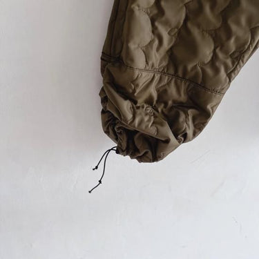 ★30%OFF★2024AW★frankygrow フランキーグロウ GURUGURU QUILTING SIDE GATHERED PANTS OLIVE 24FWBT-357