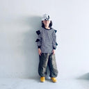 ★30%OFF★2024AW★frankygrow フランキーグロウ GURUGURU QUILTING SIDE GATHERED PANTS OLIVE 24FWBT-357