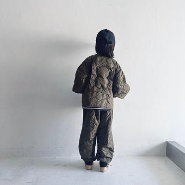 ★30%OFF★2024AW★frankygrow フランキーグロウ GURUGURU QUILTING SIDE GATHERED PANTS OLIVE 24FWBT-357