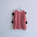 ★30%OFF★2024AW★frankygrow フランキーグロウ SOCK HEELS BORDER L/S TEE RED BORDER 24FWCS-484