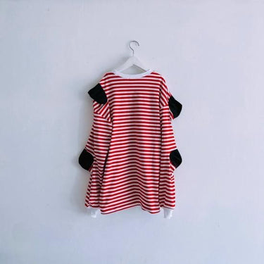 ★30%OFF★2024AW★frankygrow フランキーグロウ SOCK HEELS BORDER L/S TEE RED BORDER 24FWCS-484
