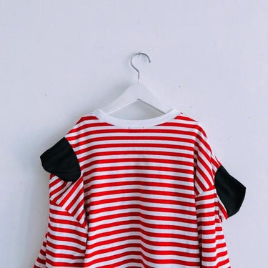 ★30%OFF★2024AW★frankygrow フランキーグロウ SOCK HEELS BORDER L/S TEE RED BORDER 24FWCS-484