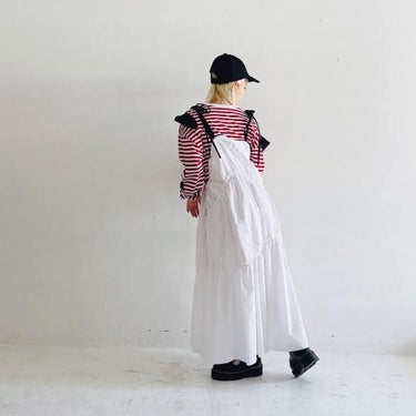 ★30%OFF★2024AW★frankygrow フランキーグロウ SOCK HEELS BORDER L/S TEE RED BORDER 24FWCS-484