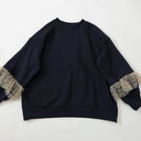 ★30%OFF★2024AW★michirico ミチリコ Tulle sleeves pullover ブラック MR24AW-08(kids)