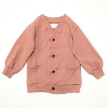 ★30%OFF★2024AW★michirico ミチリコ Back print cardigan アーモンド MR24AW-10(kids/womens)