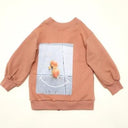 ★30%OFF★2024AW★michirico ミチリコ Back print cardigan アーモンド MR24AW-10(kids/womens)
