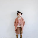 ★30%OFF★2024AW★michirico ミチリコ Back print cardigan アーモンド MR24AW-10(kids/womens)