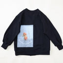 ★30%OFF★2024AW★michirico ミチリコ Back print cardigan ブラック MR24AW-10(kids/womens)