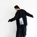 ★30%OFF★2024AW★michirico ミチリコ Back print cardigan ブラック MR24AW-10(kids/womens)