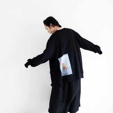 ★30%OFF★2024AW★michirico ミチリコ Back print cardigan ブラック MR24AW-10(kids/womens)