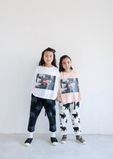★30%OFF★2024AW★michirico ミチリコ Little break pants ブラック MR24AW-18(kids)