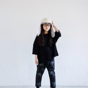★30%OFF★2024AW★michirico ミチリコ Little break pants ブラック MR24AW-18(kids)