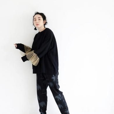 ★30%OFF★2024AW★michirico ミチリコ Little break pants ブラック MR24AW-19(womens)