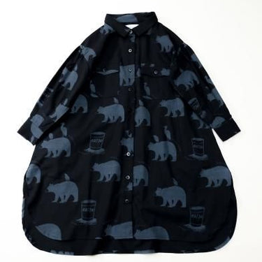 ★30%OFF★2024AW★michirico ミチリコ Little break big shirts ブラック womens MR24AW-20