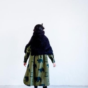 ★30%OFF★2024AW★michirico ミチリコ Boa neck warmer ブラック MR24AW-32(kids/womens)