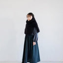★30%OFF★2024AW★michirico ミチリコ Boa neck warmer ブラック MR24AW-32(kids/womens)