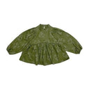★30%OFF★2024AW★UNIONINI ユニオニーニ embroidery blouse olive WOMEN BL-025
