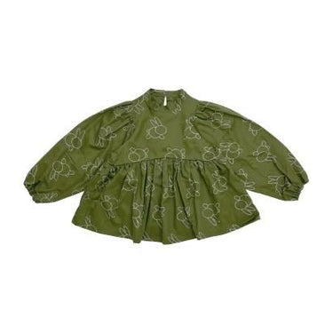 ★30%OFF★2024AW★UNIONINI ユニオニーニ embroidery blouse olive WOMEN BL-025