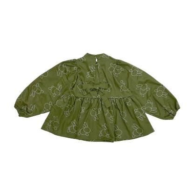 ★30%OFF★2024AW★UNIONINI ユニオニーニ embroidery blouse olive WOMEN BL-025