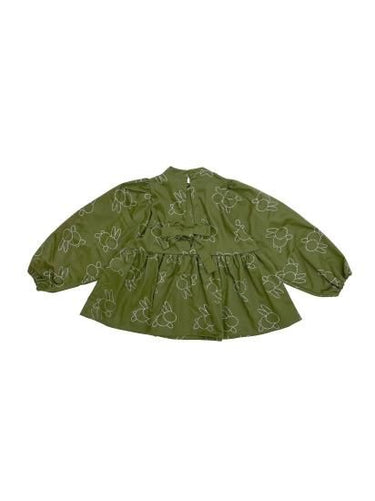 ★30%OFF★2024AW★UNIONINI ユニオニーニ embroidery blouse olive WOMEN BL-025