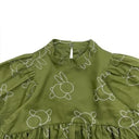 ★30%OFF★2024AW★UNIONINI ユニオニーニ embroidery blouse olive WOMEN BL-025
