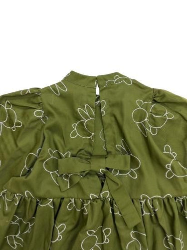 ★30%OFF★2024AW★UNIONINI ユニオニーニ embroidery blouse olive WOMEN BL-025