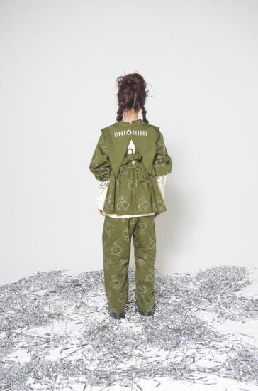★30%OFF★2024AW★UNIONINI ユニオニーニ embroidery blouse olive WOMEN BL-025