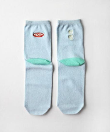 KIVISDOU キビスドウ 靴下 ファニーポイント刺繍 ショートソックス ２Ｐ k30345
