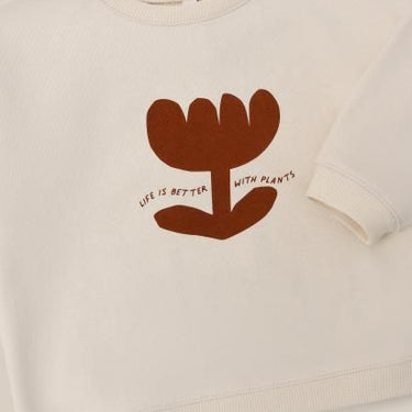 ★30%OFF★organic zoo オーガニックズー Plant Slogan Sweatshirt 15PLANTBSOZ