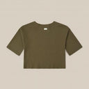 ★30%OFF★organic zoo オーガニックズー Olive Waffle Boxy Sweatshirt 15OWBS