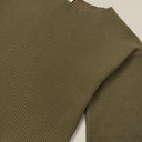 ★30%OFF★organic zoo オーガニックズー Olive Waffle Boxy Sweatshirt 15OWBS