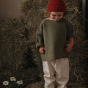 ★30%OFF★organic zoo オーガニックズー Olive Waffle Boxy Sweatshirt 15OWBS