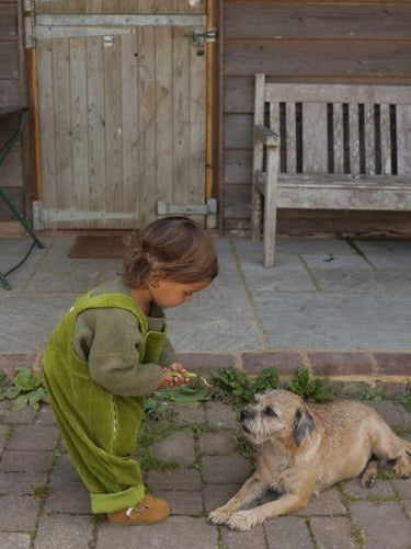 ★30%OFF★organic zoo オーガニックズー Olive Waffle Boxy Sweatshirt 15OWBS