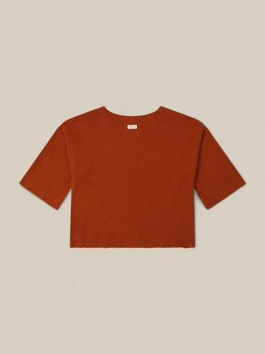 ★30%OFF★organic zoo オーガニックズー Paprika Waffle Boxy Sweatshirt 15PWBS