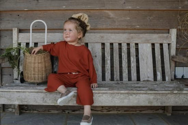 ★30%OFF★organic zoo オーガニックズー Paprika Waffle Boxy Sweatshirt 15PWBS