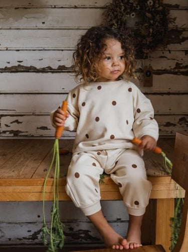 organic zoo オーガニックズー Undyed Cotton Dots Sweatpants 15UDP