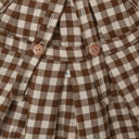 ★30%OFF★organic zoo オーガニックズー Chestnut Gingham Tribe Skirt 13GHTSK