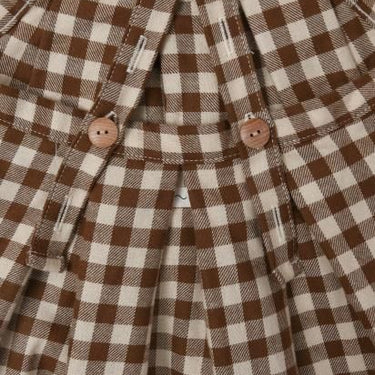 ★30%OFF★organic zoo オーガニックズー Chestnut Gingham Tribe Skirt 13GHTSK