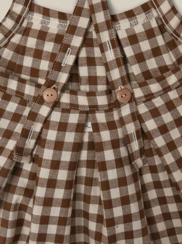 ★30%OFF★organic zoo オーガニックズー Chestnut Gingham Tribe Skirt 13GHTSK
