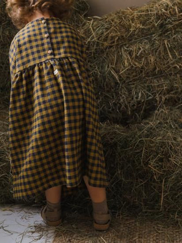 ★30%OFF★organic zoo オーガニックズー Blueberry Gingham Gather Dress 15BBGHGD