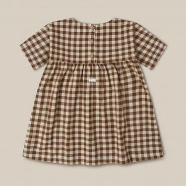 ★30%OFF★organic zoo オーガニックズー Chestnut Gingham Gather Dress 13GHGDOZ